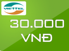 Thẻ Viettel 30.000đ